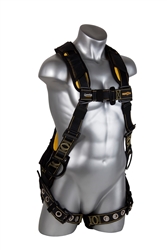 21077 - Guardian Cyclone Harness Black/Yellow, PT Chest/TB Legs, Side D-rings