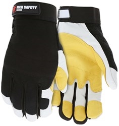 906 - MCR Safety FasGuard Leather Palm Mechanics Glove