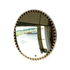 SCVI-30T-SB - Se-Kure Domes and Mirrors Safety Border Convex Mirror with Stripes