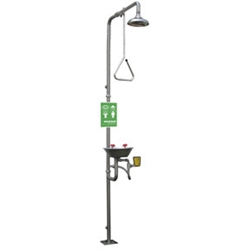SE-625-SS - Speakman Stay Open Shower w/ Pull Rod Activation, All Stainless Steel SE-490-SS Eye/Face Wash