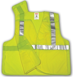 V70522 - Tingley 5 Point Breakaway Vest Fluorescent Yellow-Green