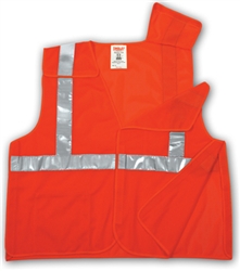 V70529 - Tingley 5 Point Breakaway Vest Fluorescent Orange-Red
