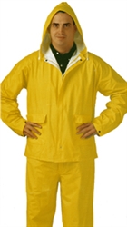 S62217 - Tingley Tuff-Enuff Plus Yellow 2 Piece Suit, Jacket and Waist Pants Retail Packaged