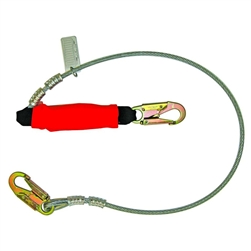 01245 - Guardian Single Leg Cable Lanyard w/ Removable Flame Resistant Cover
