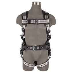 020-1191  Safewaze PRO+ Slate Construction Harness: Alu 3D, Alu QC Chest, TB Legs - LG