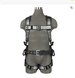 021-1818  Safewaze PRO+ Slate Construction Harness: Alu 3D, Alu QC Chest/Legs - SM