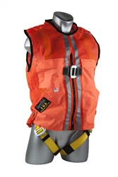 02110 - Guardian Orange Mesh Construction Tux