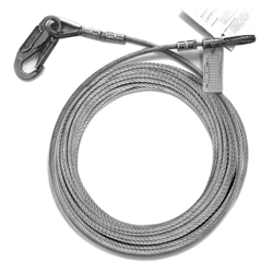 10420 - Guardian Galvanized Cable w/ O-Ring & Snap Hook