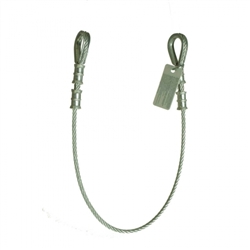 10440 - Guardian Vinyl Coated Galvanized Cable Choker Anchor w/ Thimble Ends