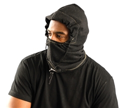 1070FR - OccuNomix Premium Flame Resistant Charcoal Black 3-in-1 Fleece Balaclava