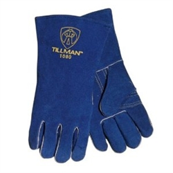 1080 - Tillman Durable 14" Blue Side Split Cowhide Welding Glove