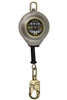 10910 - Guardian 3/16" Galvanized Cable w/ Carabiner, Swivel Top, Snap Hook & Tag Line