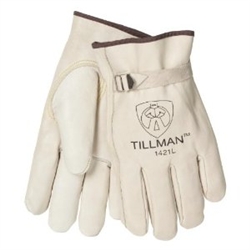 1421 - Tillman "A" Grade Top Grain Pearl Cowhide Drivers Glove