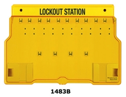 1483B - Master Lock Unfilled 10 Lock Lockout Station