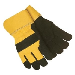 1573 - Tillman Black and Yellow ColdBlock Lined Leather Glove