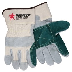 16012L - MCR Safety SideKick Double Leather Palm Glove