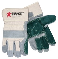 16025L - MCR Safety Side Kick Leather Palm Glove
