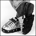 202-5 - Ellwood Safety Men's Aluminum Alloy Foot Guard 5" Width w/ Rubber Strap and Full Rubber Sole