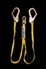 21303 - Guardian Big Boss Extended Free Fall Lanyard - Double Leg w/ High Strength Snap Hook, High Strength Rebar Hooks & 12' Shock Pack