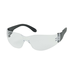 250-01-0000 - PIP: Zenon Z12 Rimless Safety Glasses with Black Temple, Clear Lens and Anti-Scratch Coating