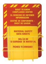 3023 - Horizon Mfg. MSDS Station - 3 Languages