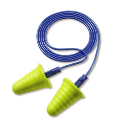 318-1009 - 3M E-A-R Push-Ins Corded Earplugs with Grip Rings