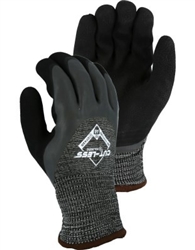 35-1587 - MAJESTIC - Cut-Less Korplex Cut Resistant, Water Repellent, Winter Lined Glove w/Crinkle Latex Palm Coating, A6