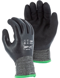 35-1589 - MAJESTIC: Cut-Less Korplex Cut Resistant, Water Repellent, Winter Lined Glove w/Crinkle Latex Palm Coating, A6