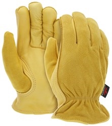 3555 - MCR Safety Fleece Lined Deerskin Drivers Glove