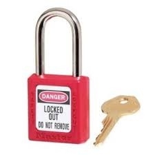 410 - Master Lock Thermoplastic Safety Pad Lock