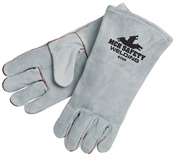 4150 - MCR Safety Economy 1 Piece Gray Welders Glove