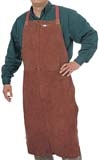 44-7148 - Weldas 48" Side Split Leather Bib Apron