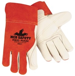 4921 - MCR Safety Red Ram Cowhide Welding Glove