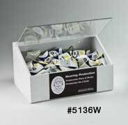 5136-W - Horizon Mfg. White Foam Ear Plug or Safety Glasses Dispenser