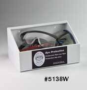 5138-W - Horizon Mfg. White Foam Ear Plug or Safety Glasses Dispenser NO LID