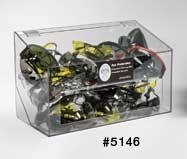 5146 - Horizon Mfg. 70 Pair Visitor Safety Glass Dispenser, Clear, with Lid