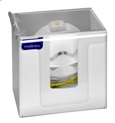 5154-W - Horizon Mfg. Heavy-Duty White Plastic Dust Mask Dispenser Short