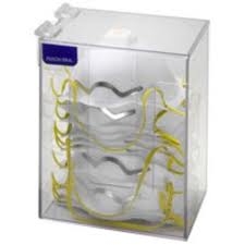 5155 - Horizon Mfg. Clear Plastic Dust Mask Dispenser Tall