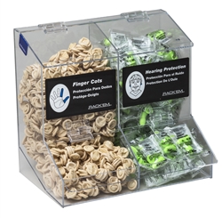 5171 - Horizon Mfg. Clear Plastic 2 Compartment Universal Dispenser