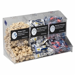 5173 - Horizon Mfg. Clear Plastic 3 Compartment Universal Dispenser
