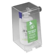 5181 - Horizon Mfg. Clear Plastic Single Bottle Eyewash Station