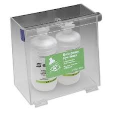 5182 - Horizon Mfg. Clear Plastic Double Bottle Eyewash Station