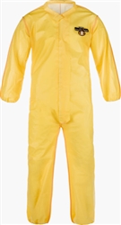 5417 -  Lakeland ChemMax 1 Coverall, Zipper Front, Elastic Wrists & Ankles. Yellow - 3XL