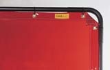 55-6466 - Weldas LAVAshield 6' x 6' Vinyl Med-Visibility Welding Screen