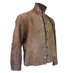 600-CL - Chicago Protective 30" Jacket Imported Rust Split Leather (Style B)