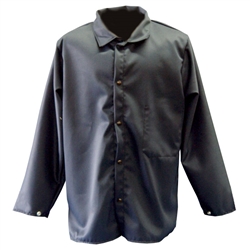 600-FR9B - Chicago Protective 30" Jacket 8.5 oz. Navy Vinex