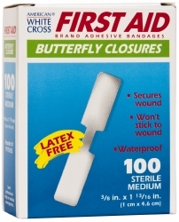 60233 - Medique Medi-First Plastic Medium Butterfly Bandages