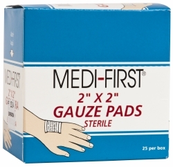 60673 - Medique Medi-First 2" x 2" Sterile Gauze Pads