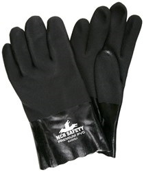 6200SJ - MCR Safety 10" Gauntlet Cuff PVC Dipped Glove