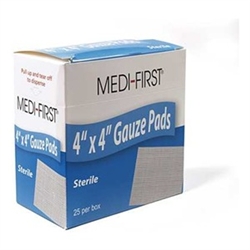 62073 - Medique Medi-First 4" x 4" Sterile Gauze Pads